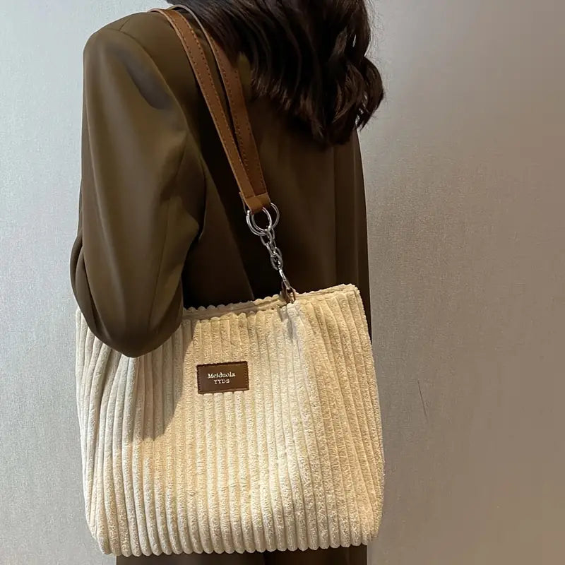Rachel Corduroy Tote Bag