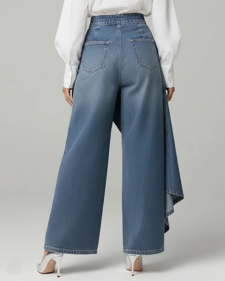 Amélie | Flattering Denim Wrap Trousers