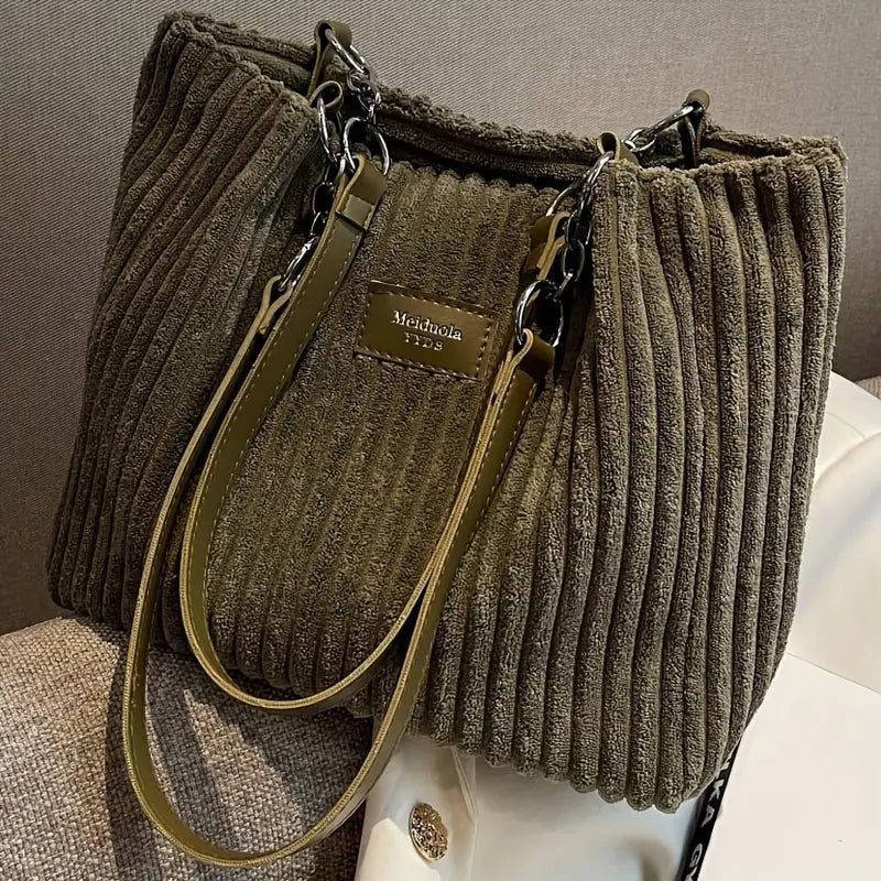 Rachel Corduroy Tote Bag