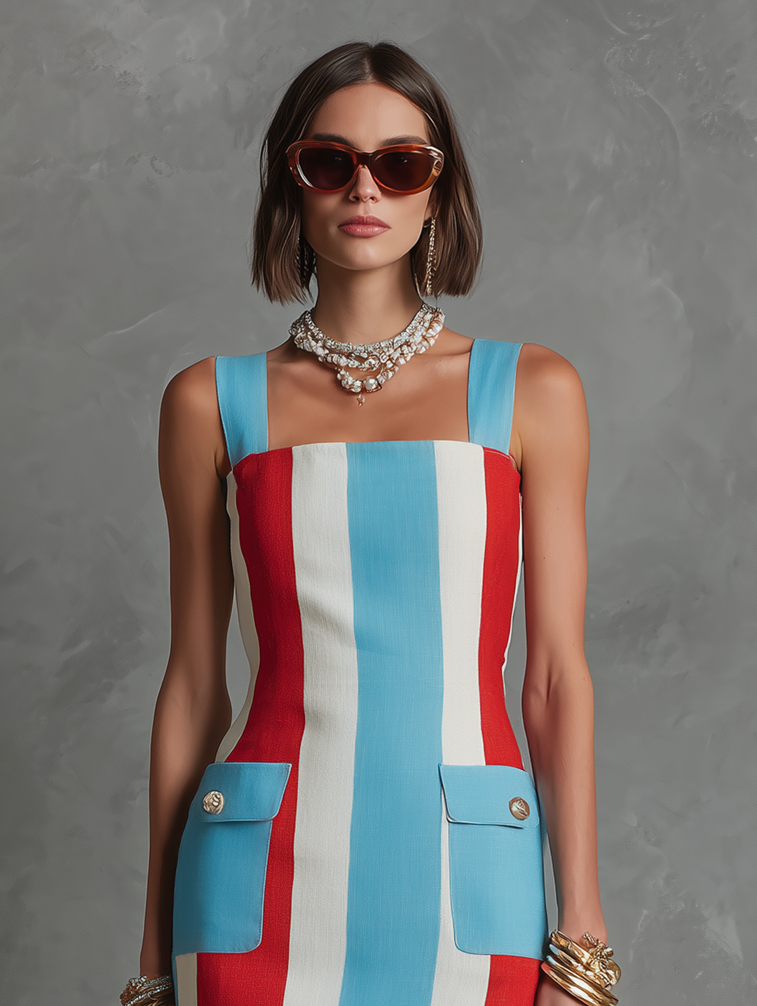 Teagan | Sleeveless Straight-Cut Mini Dress
