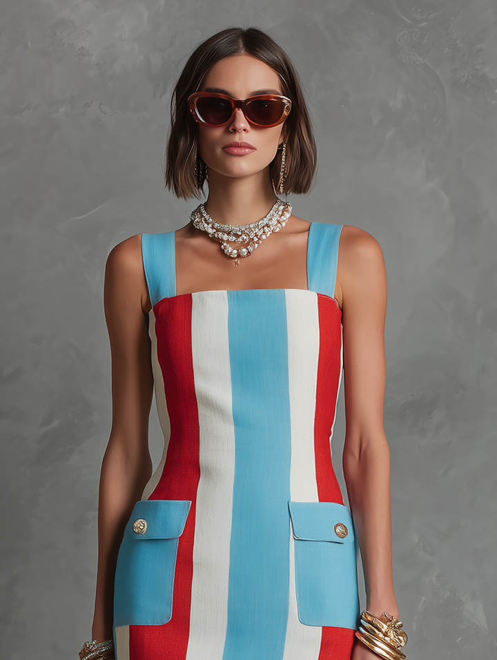 Teagan | Sleeveless Straight-Cut Mini Dress