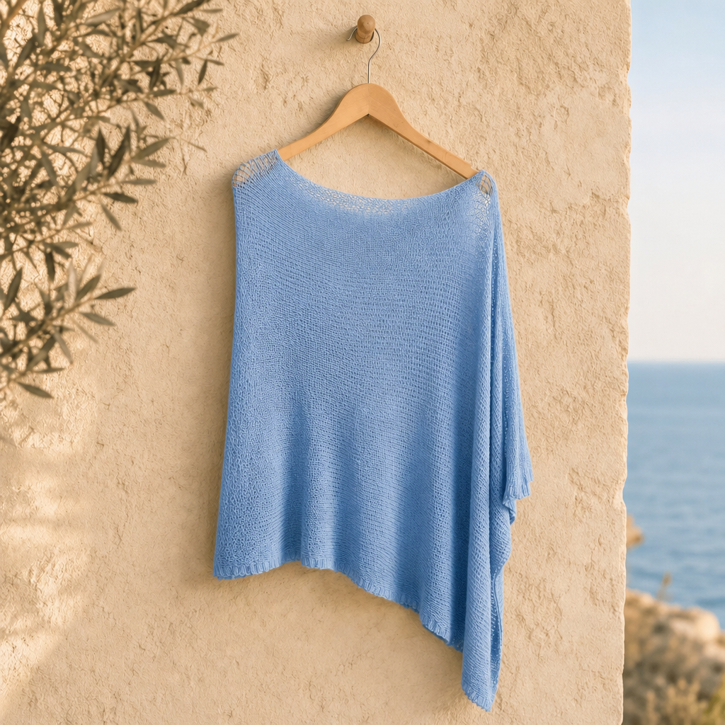 Melissa | Lightweight Fleece Summer Poncho