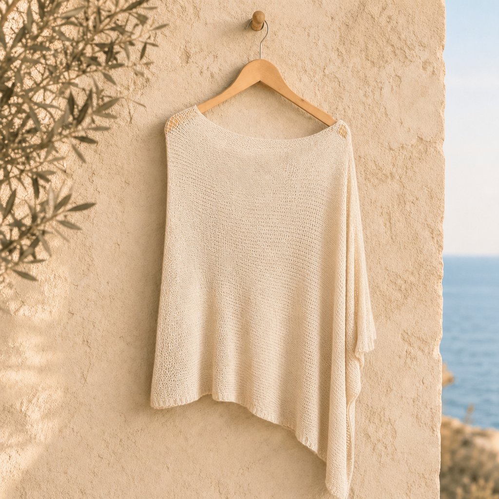 Melissa | Lightweight Fleece Summer Poncho
