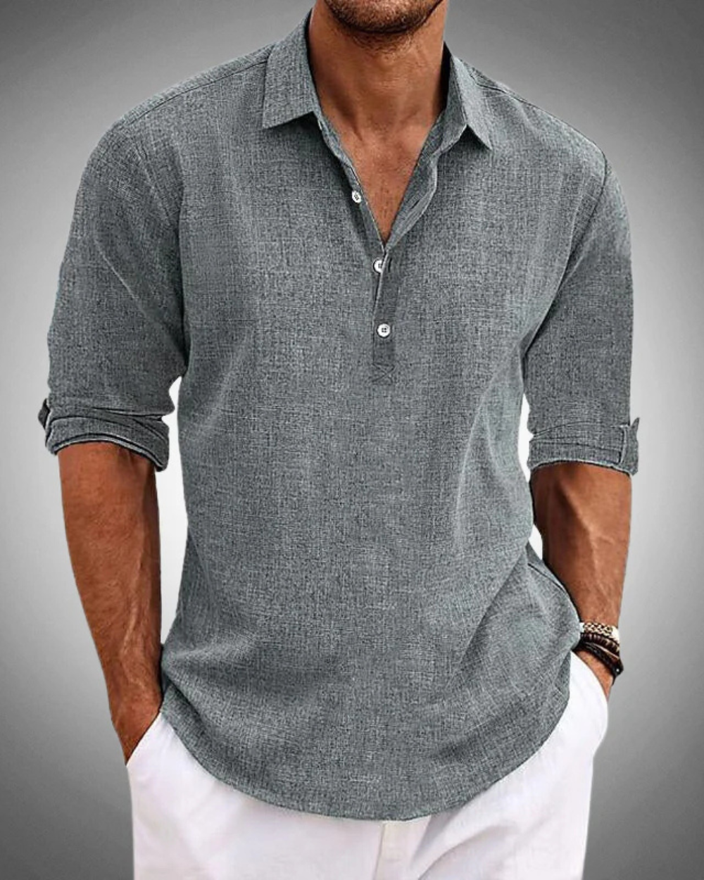 James | Refined Classic Button-Front Shirt