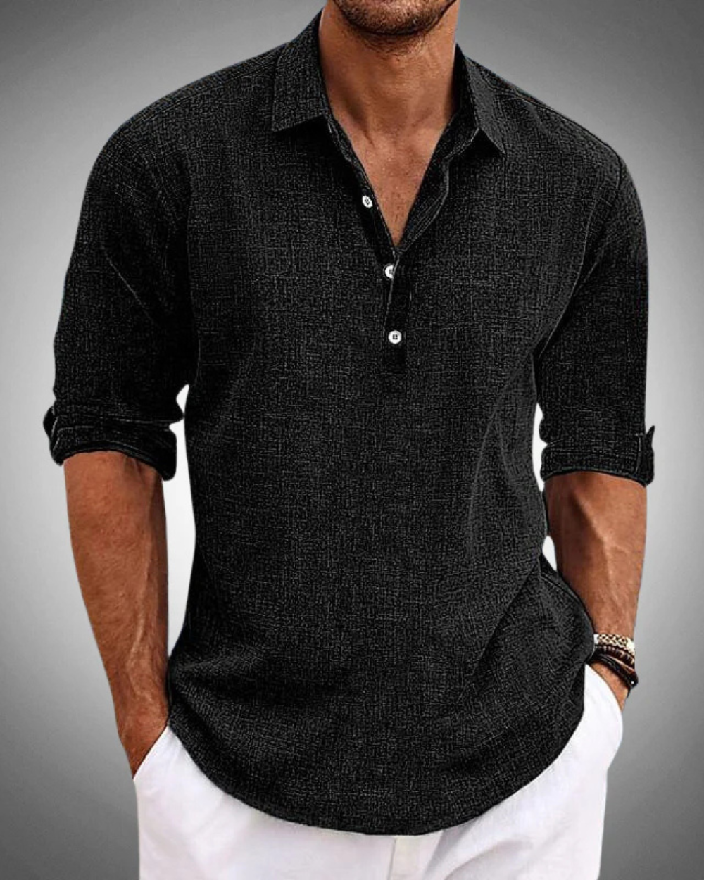 James | Refined Classic Button-Front Shirt