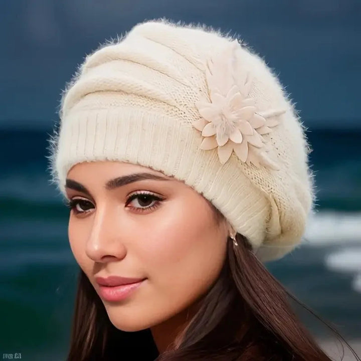 Emily Blossom Knit Beret