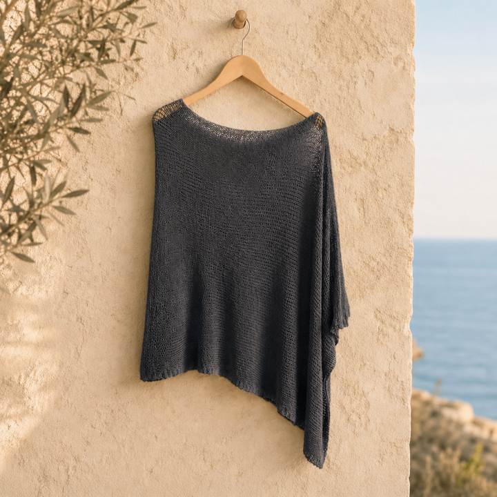 Melissa | Lightweight Fleece Summer Poncho