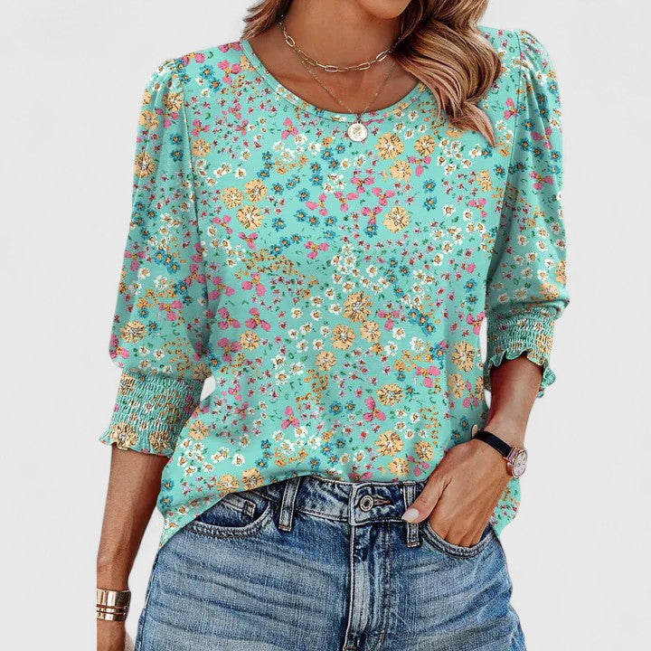 Amandine | Flattering Smocked Top