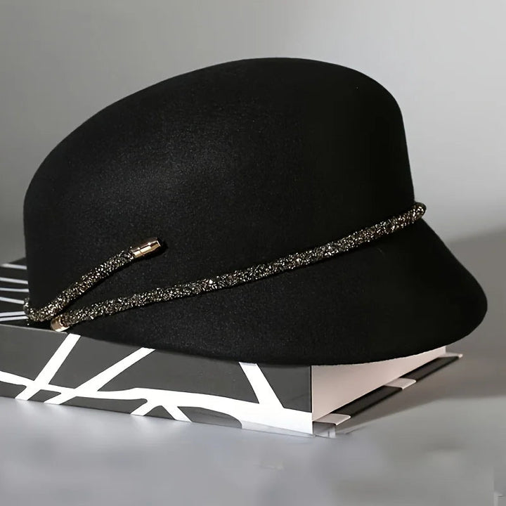 Hannah Celestine Crystal Wool Cloche