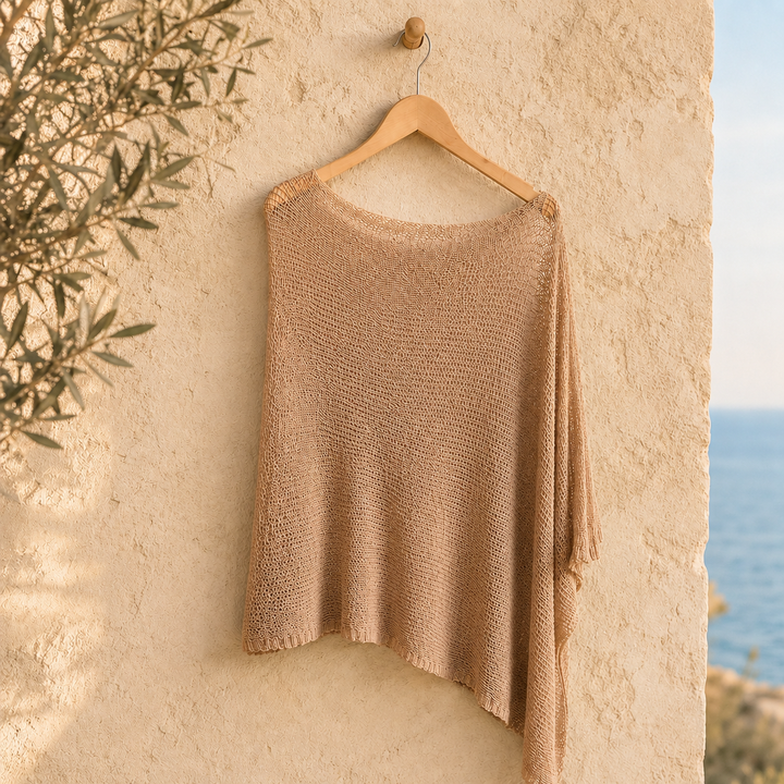 Melissa | Lightweight Fleece Summer Poncho