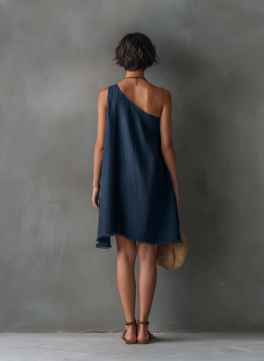 Paige-Marie | One-Shoulder Sleeveless Mini Dress