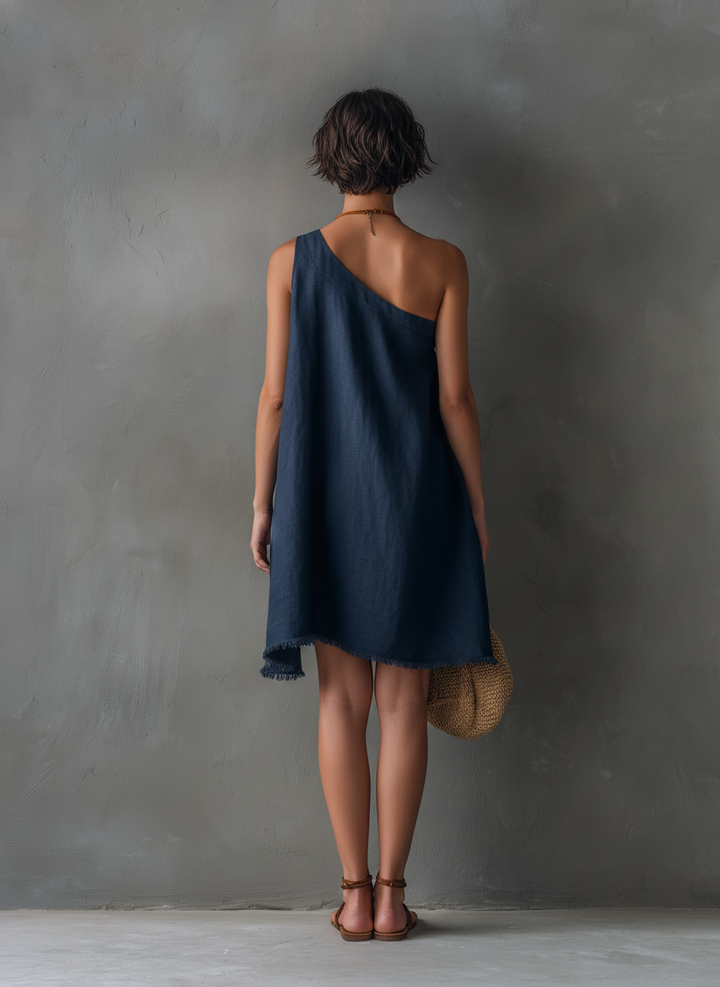 Paige-Marie | One-Shoulder Sleeveless Mini Dress