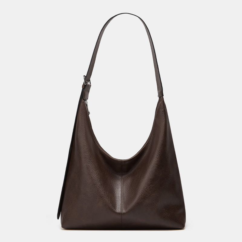 Allison Casual Solid Color Large Shoulder Crossbody Bag