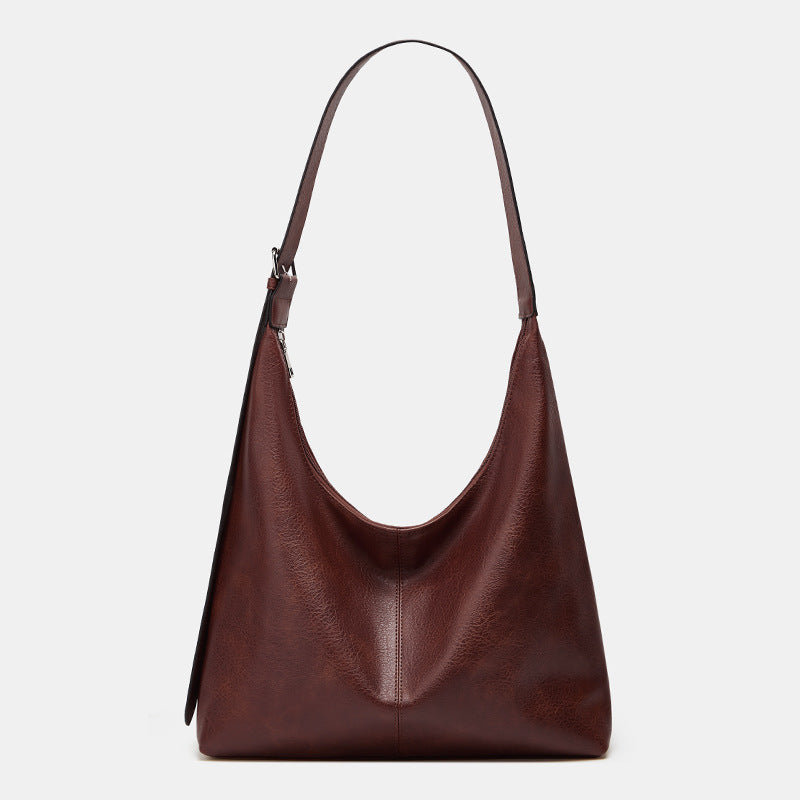 Allison Casual Solid Color Large Shoulder Crossbody Bag