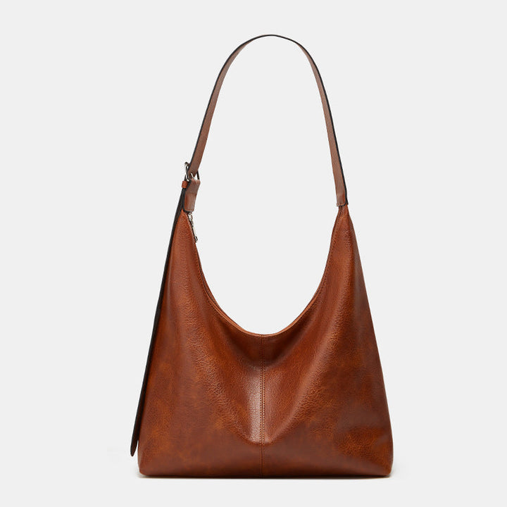 Allison Casual Solid Color Large Shoulder Crossbody Bag