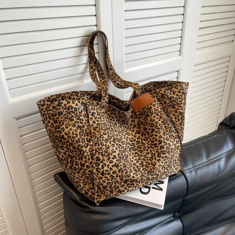 Nathalie Effortless Chic Leopard Tote Bag