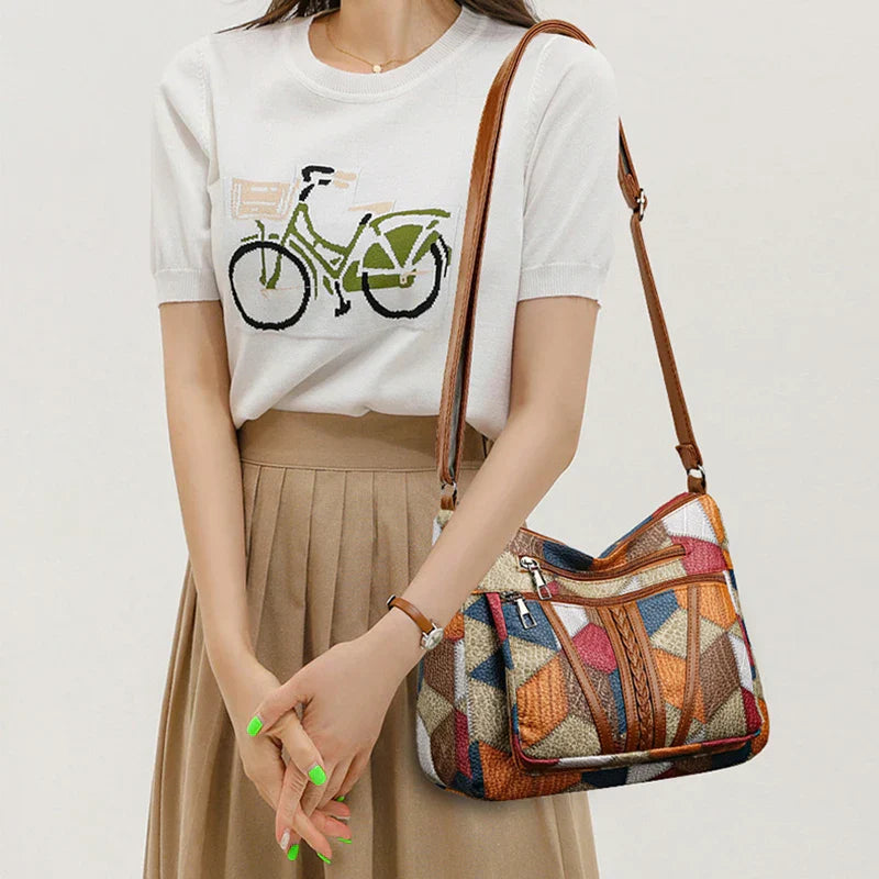 Victoire Chic Vintage Leather Bag