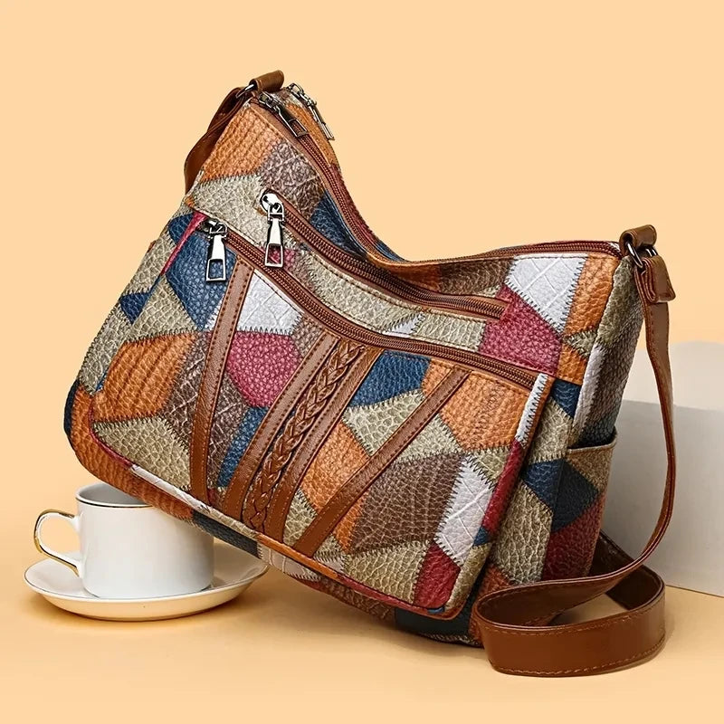 Victoire Chic Vintage Leather Bag
