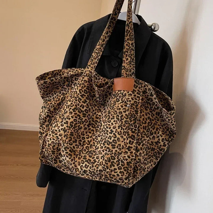 Nathalie Effortless Chic Leopard Tote Bag