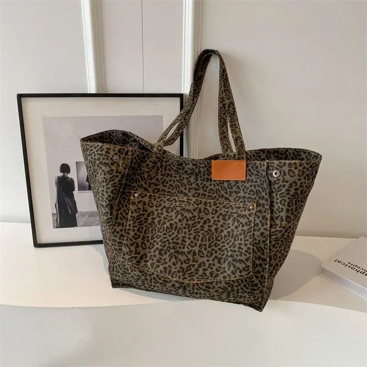 Nathalie Effortless Chic Leopard Tote Bag