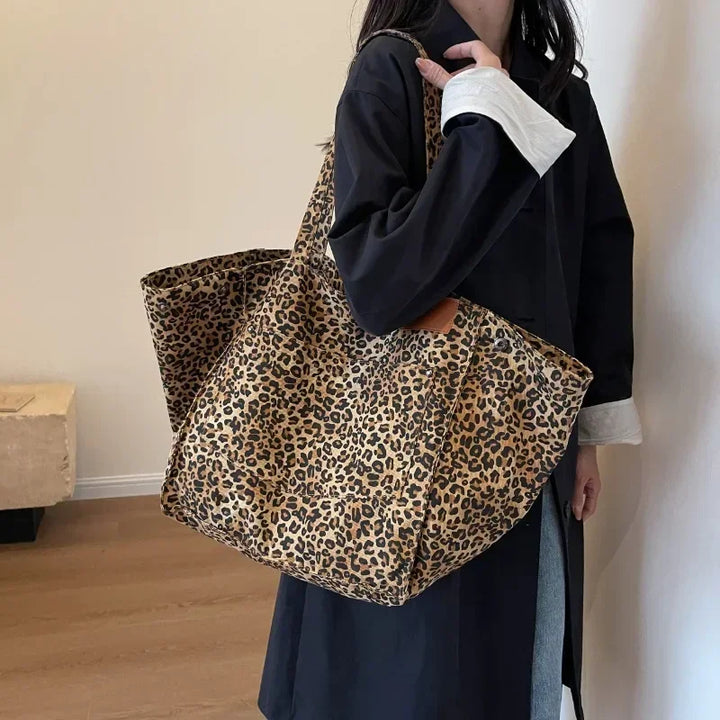 Nathalie Effortless Chic Leopard Tote Bag