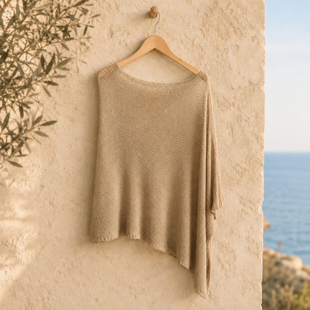 Melissa | Lightweight Fleece Summer Poncho