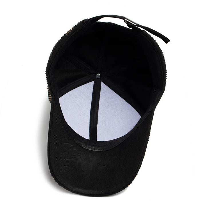 Romain Crystal Grid Cap