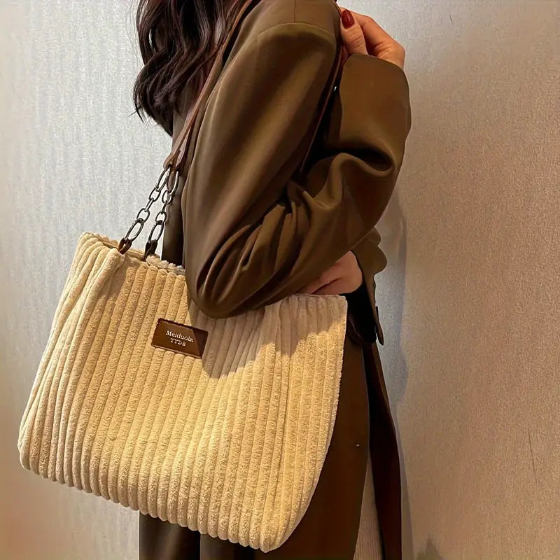 Rachel Corduroy Tote Bag