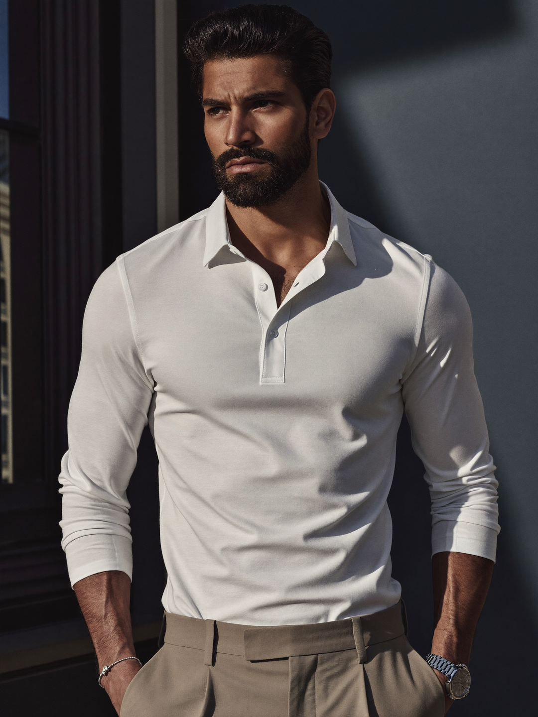 Baptiste | Everyday Comfort Long Sleeve Polo