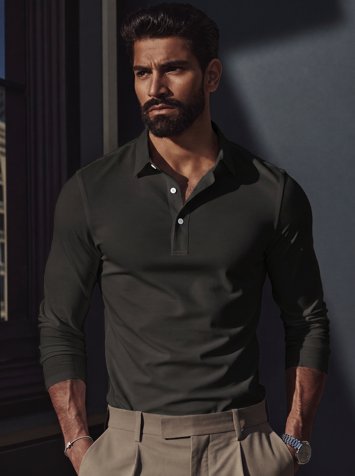 Baptiste | Everyday Comfort Long Sleeve Polo