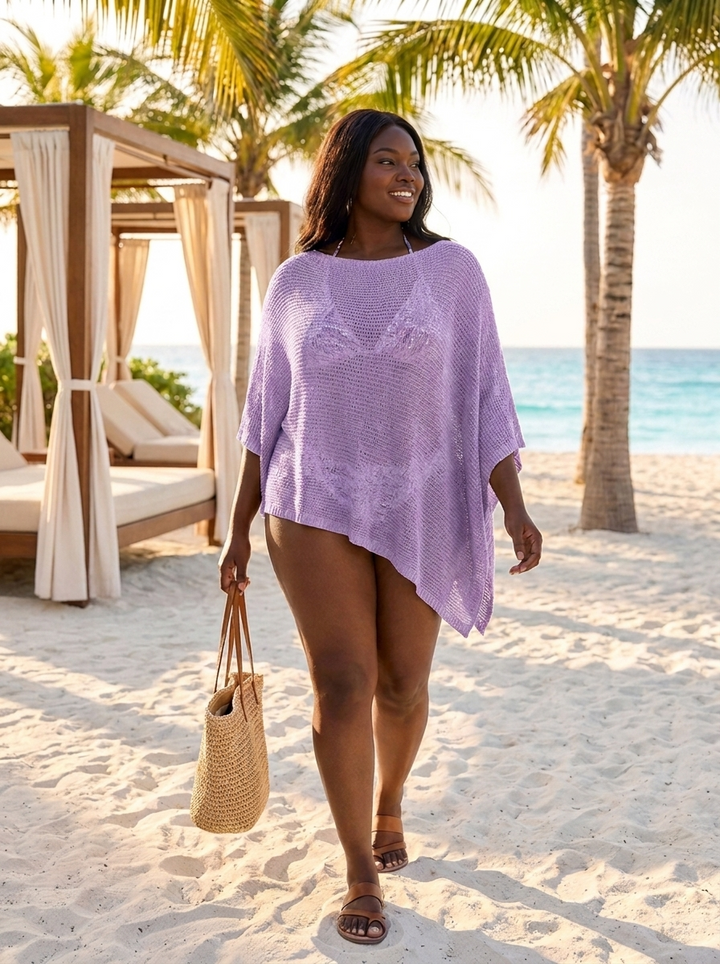 Melissa | Lightweight Fleece Summer Poncho