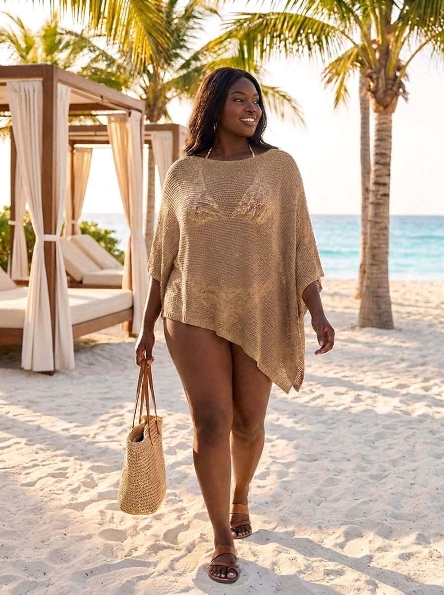 Melissa | Lightweight Fleece Summer Poncho