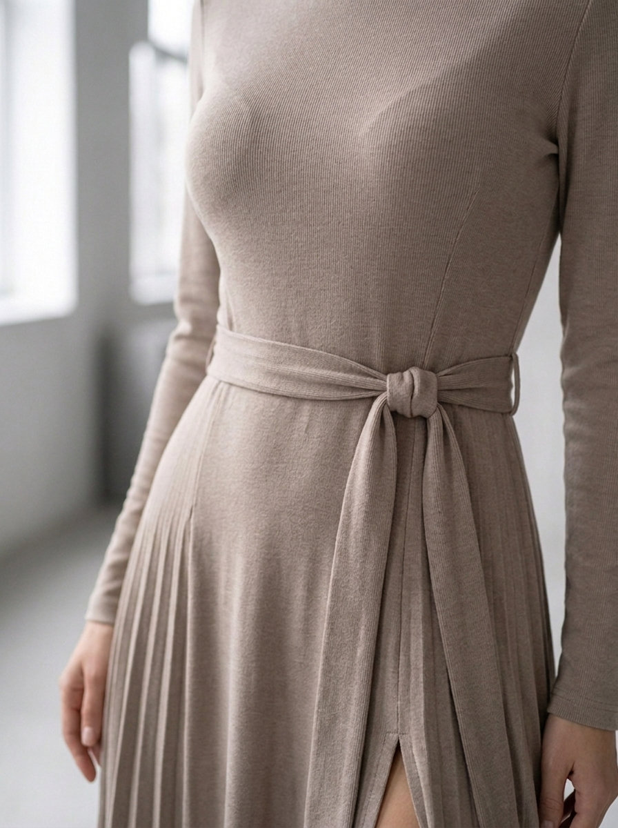 Sydney-Marie | Long-Sleeve Midi Dress
