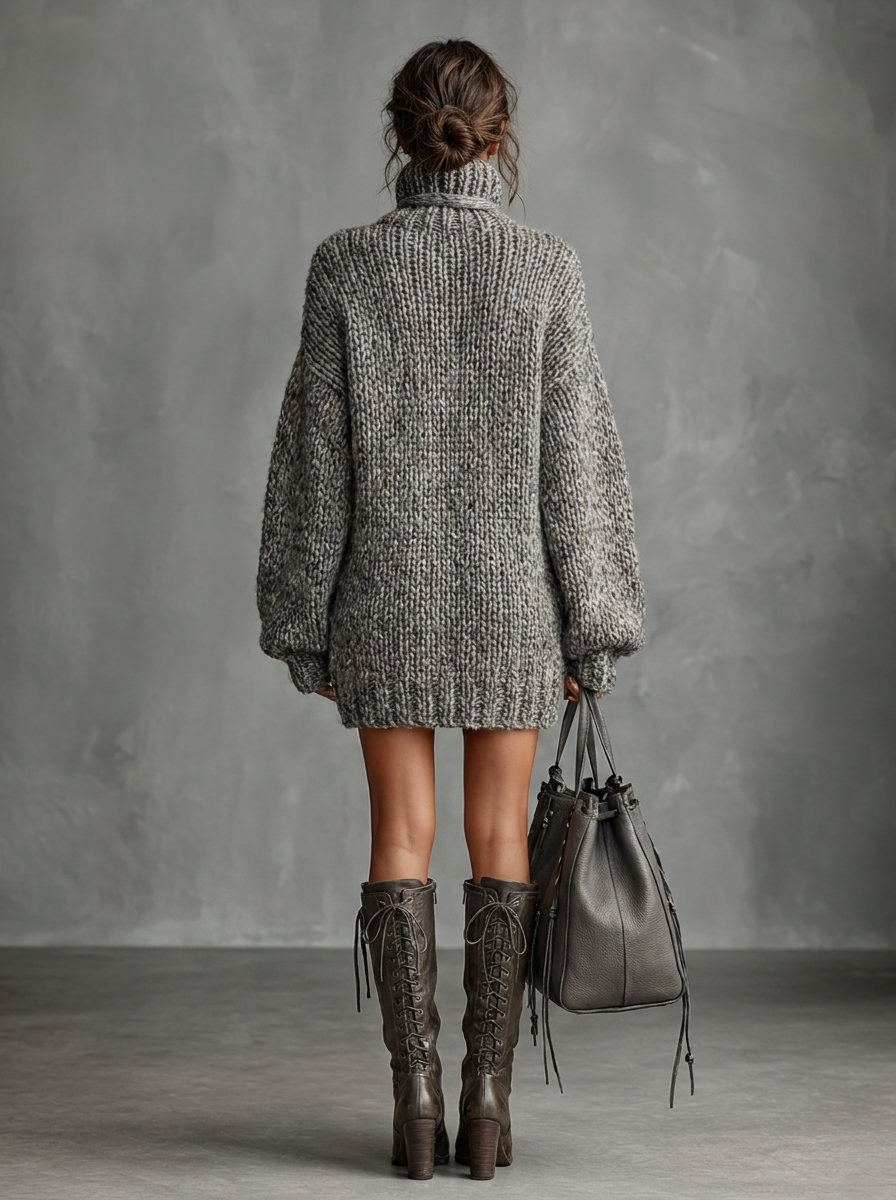 Garance | High-Neck Bow Tie Mini Dress