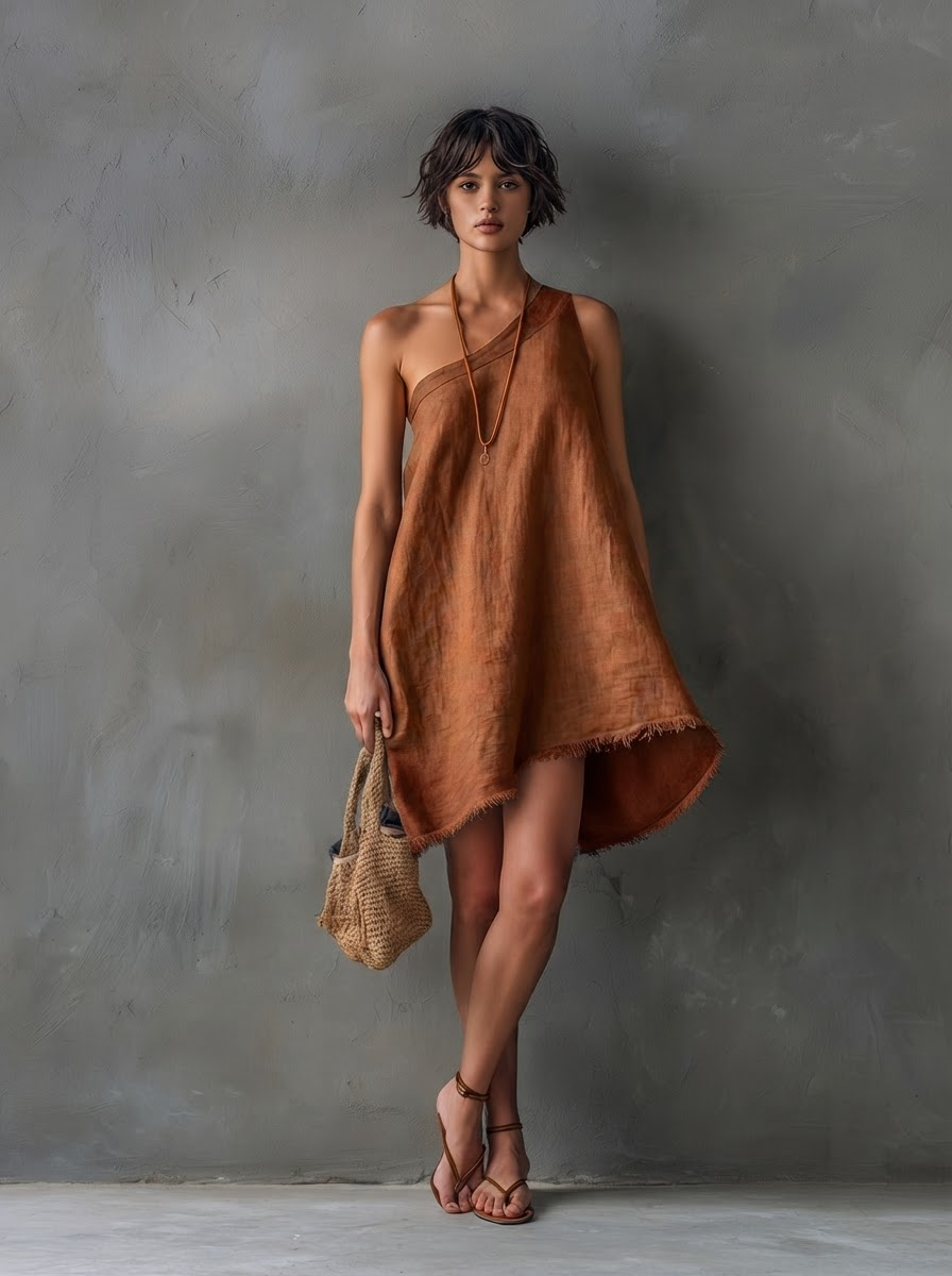 Paige-Marie | One-Shoulder Sleeveless Mini Dress