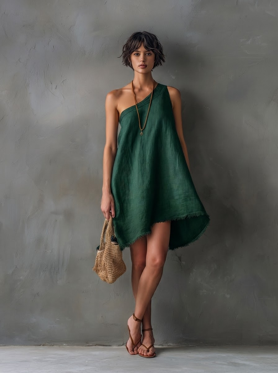 Paige-Marie | One-Shoulder Sleeveless Mini Dress