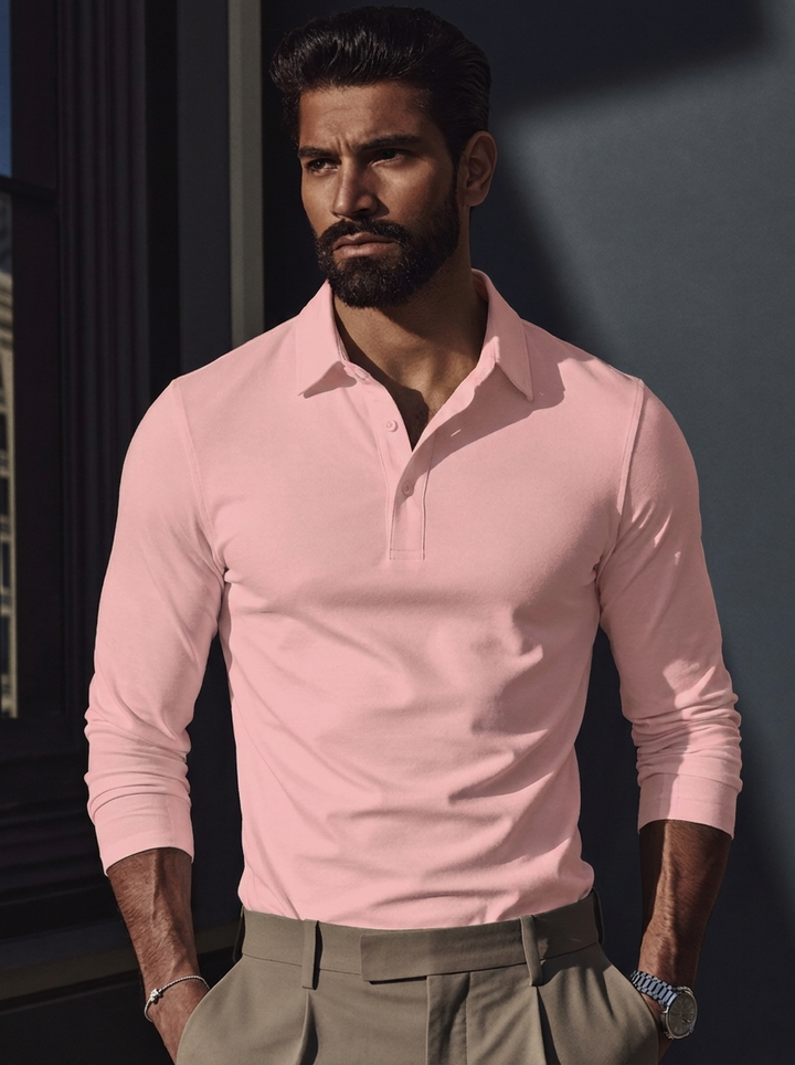 Baptiste | Everyday Comfort Long Sleeve Polo