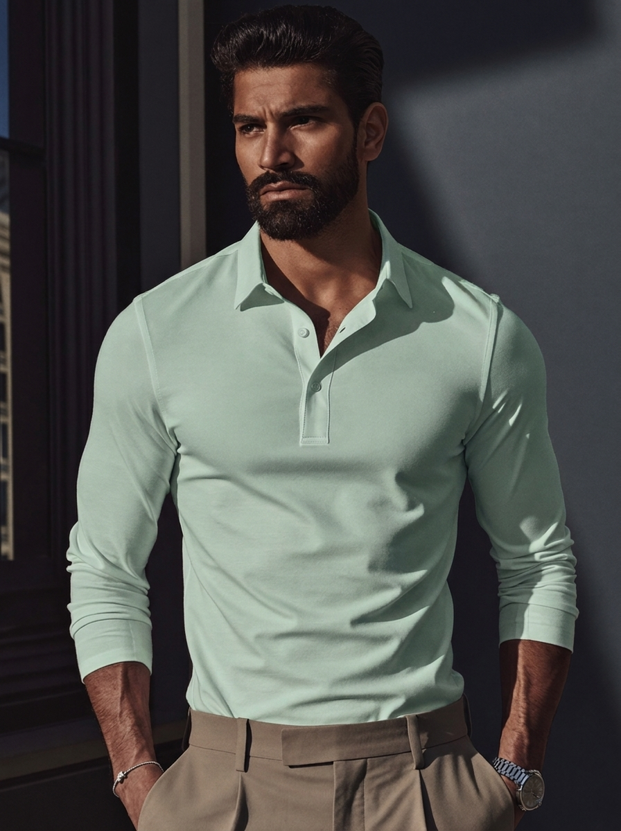 Baptiste | Everyday Comfort Long Sleeve Polo