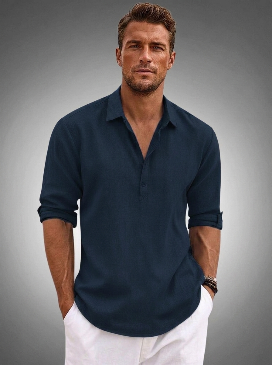 James | Refined Classic Button-Front Shirt