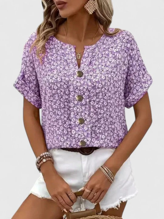 Marion | Flattering Floral Summer Top