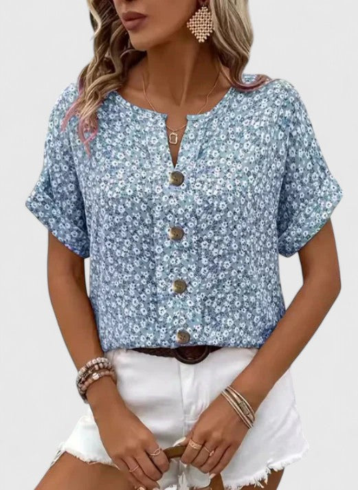 Marion | Flattering Floral Summer Top