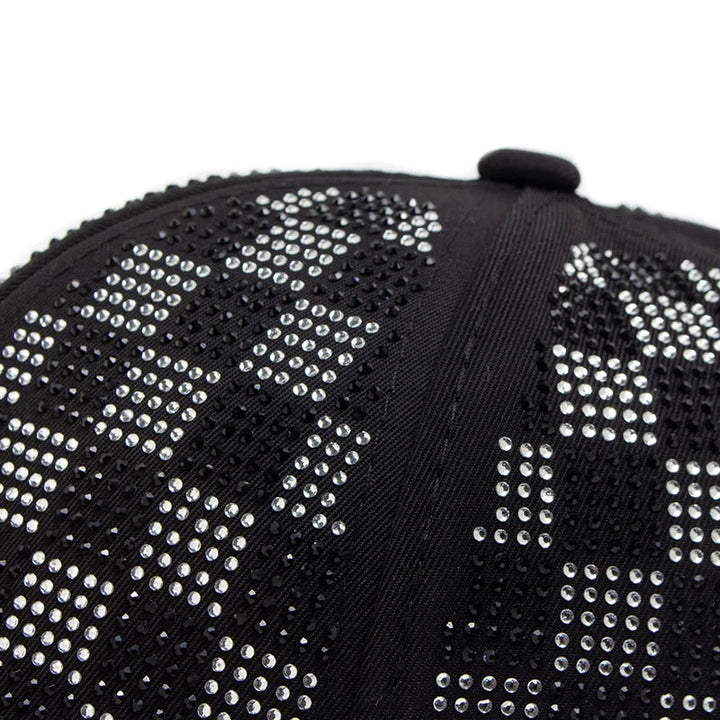 Romain Crystal Grid Cap